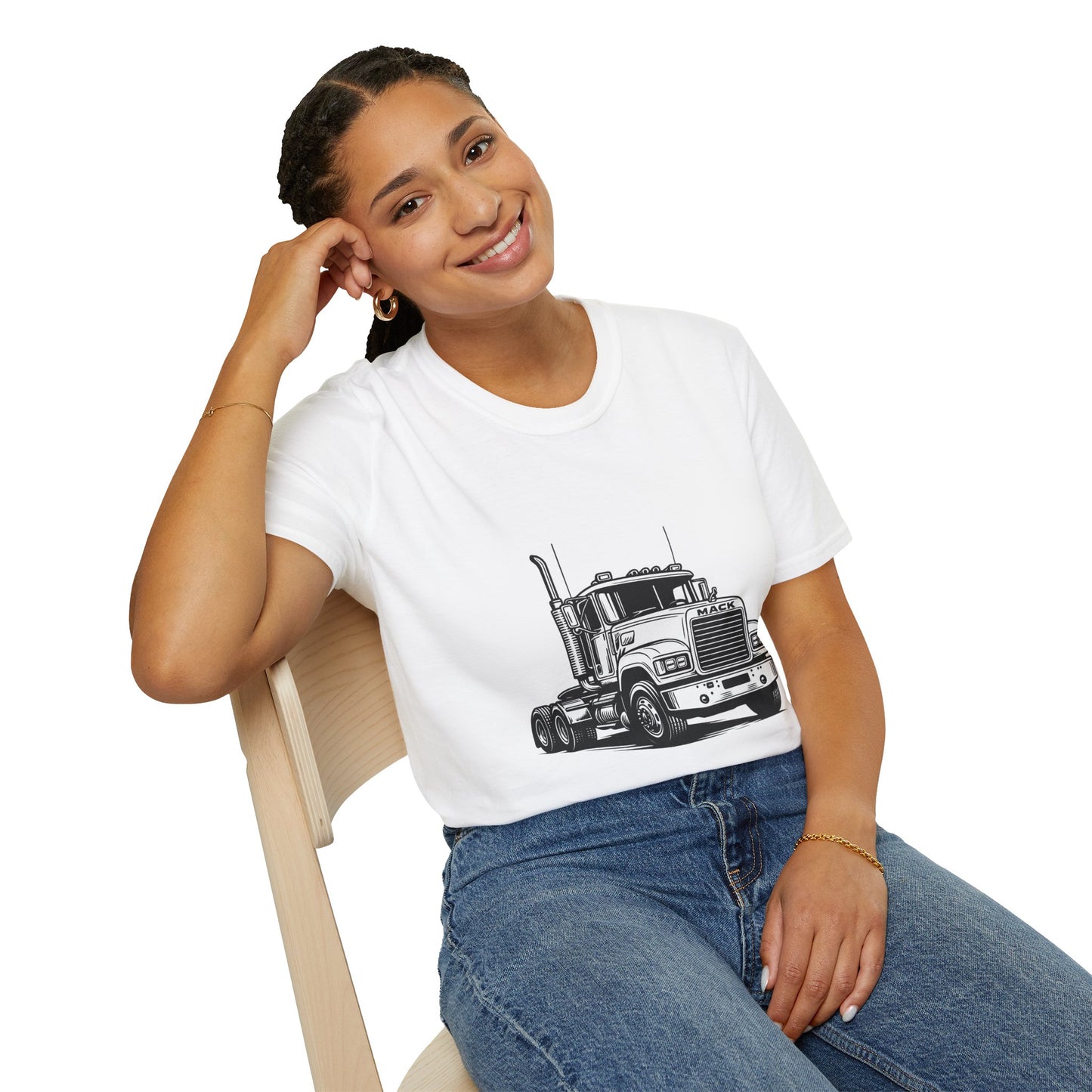 Semi Truck Graphic T-Shirt – Vintage Big Rig Tee for Truckers & Enthusiasts