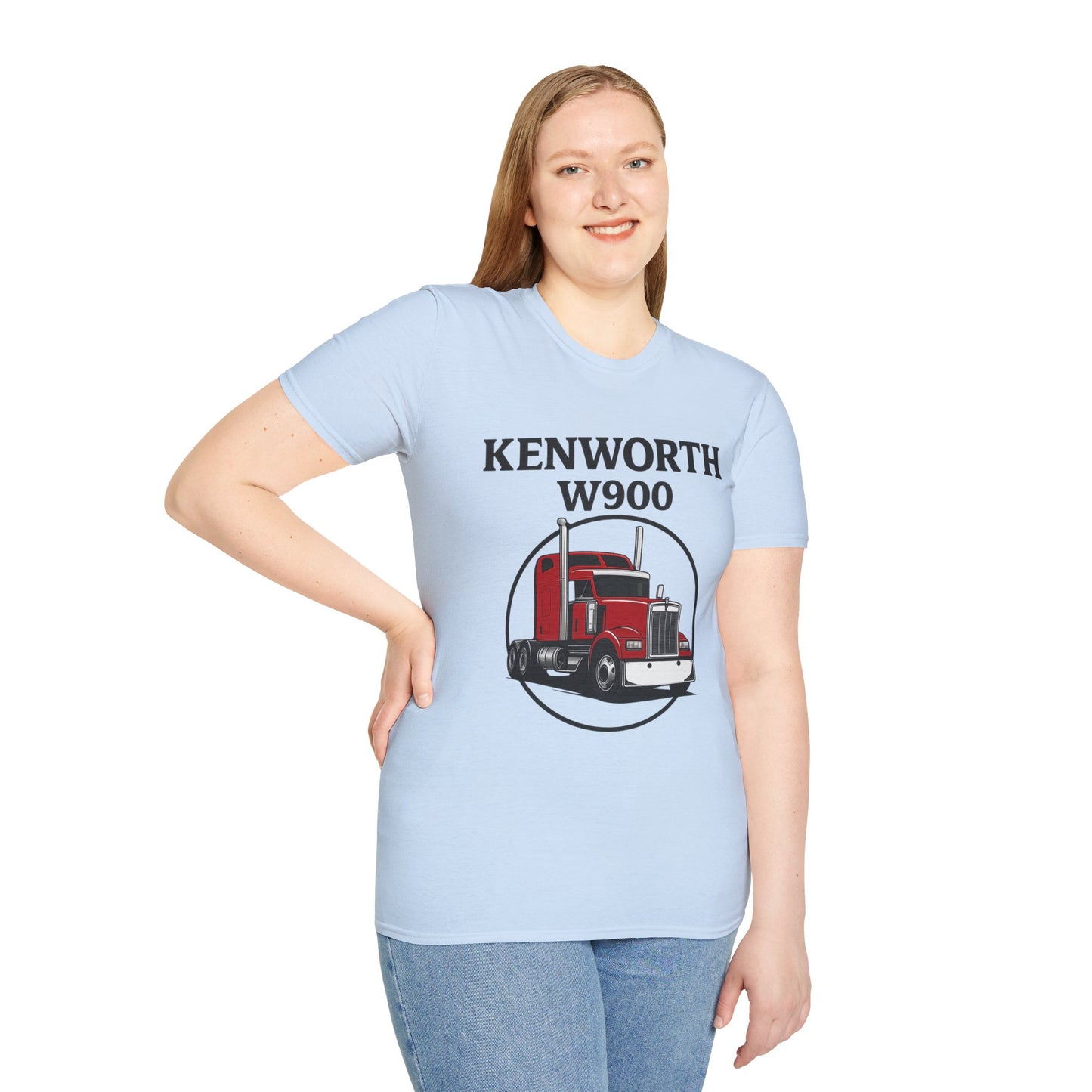 Kenworth W900 Truck T-Shirt — Red Semi Tractor Graphic Tee for Truckers & Enthusiasts