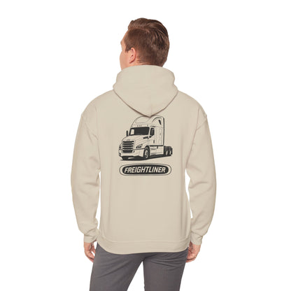 Freightliner Truck Hoodie – Classic Logo & Semi Truck Design