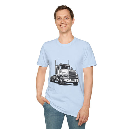 Semi Truck Graphic T-Shirt – Vintage Big Rig Tee for Truckers & Enthusiasts