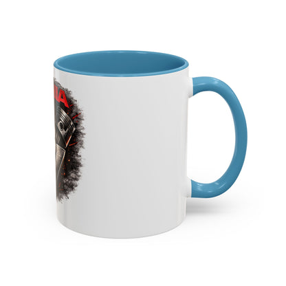 Scania V8 Engine Logo Accent Coffee Mug – Truck Driver Gift