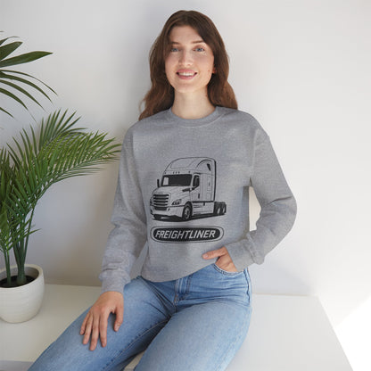 Freightliner Semi Truck Crewneck Sweatshirt — Logo Truck Driver Gift