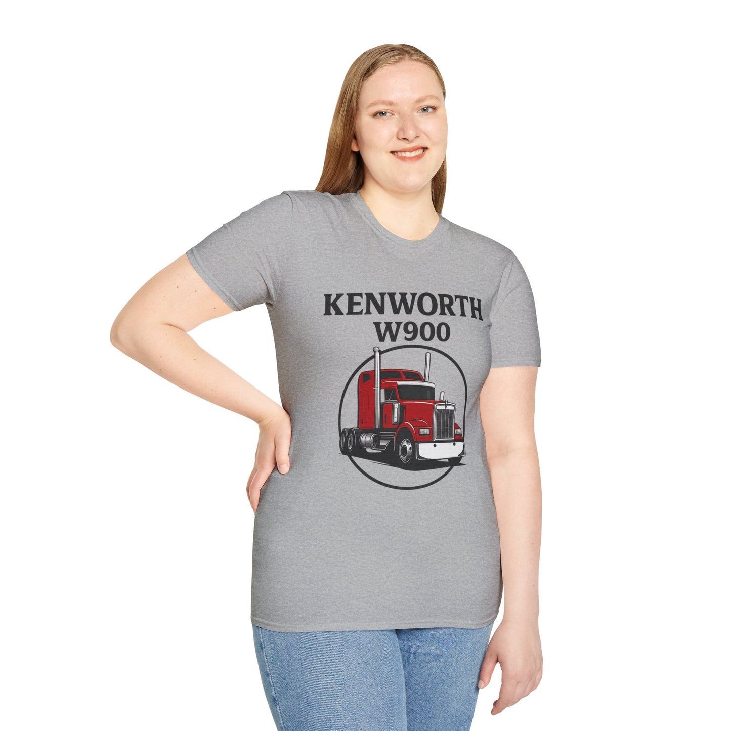 Kenworth W900 Truck T-Shirt — Red Semi Tractor Graphic Tee for Truckers & Enthusiasts