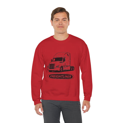 Freightliner Semi Truck Crewneck Sweatshirt — Logo Truck Driver Gift