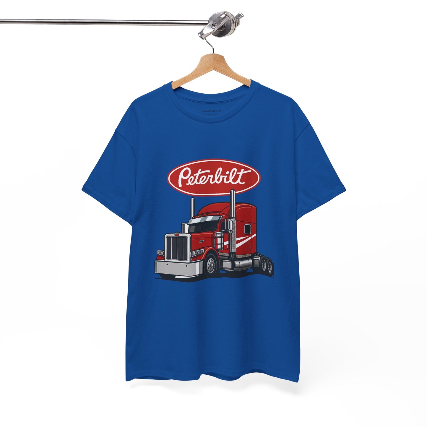 Peterbilt Red Semi Truck Graphic T-Shirt — Trucker Tee for Drivers & Fans