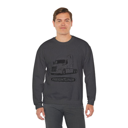 Freightliner Semi Truck Crewneck Sweatshirt — Logo Truck Driver Gift