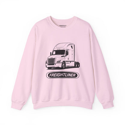 Freightliner Semi Truck Crewneck Sweatshirt — Logo Truck Driver Gift