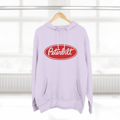 Peterbilt Red Truck Hoodie - Logo Fleece Pullover for Truckers & Fans