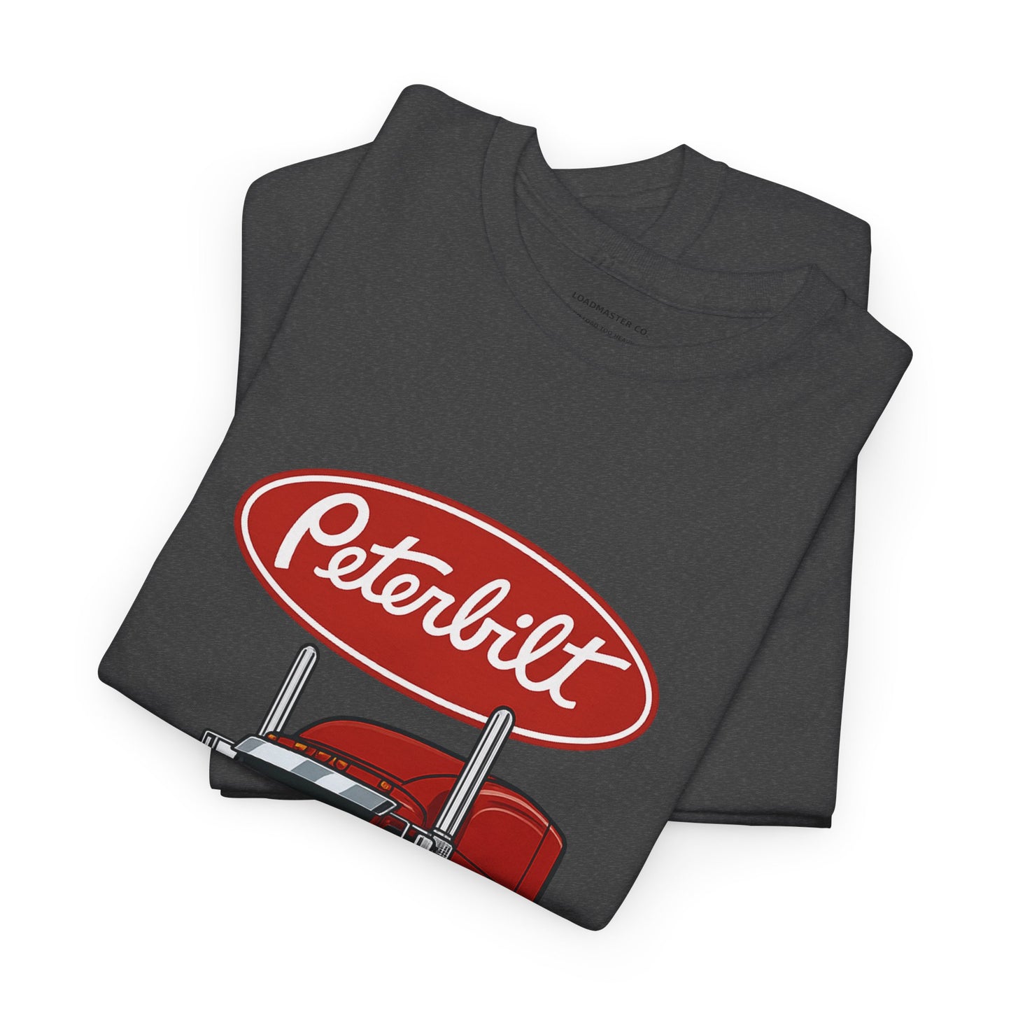 Peterbilt Red Semi Truck Graphic T-Shirt — Trucker Tee for Drivers & Fans