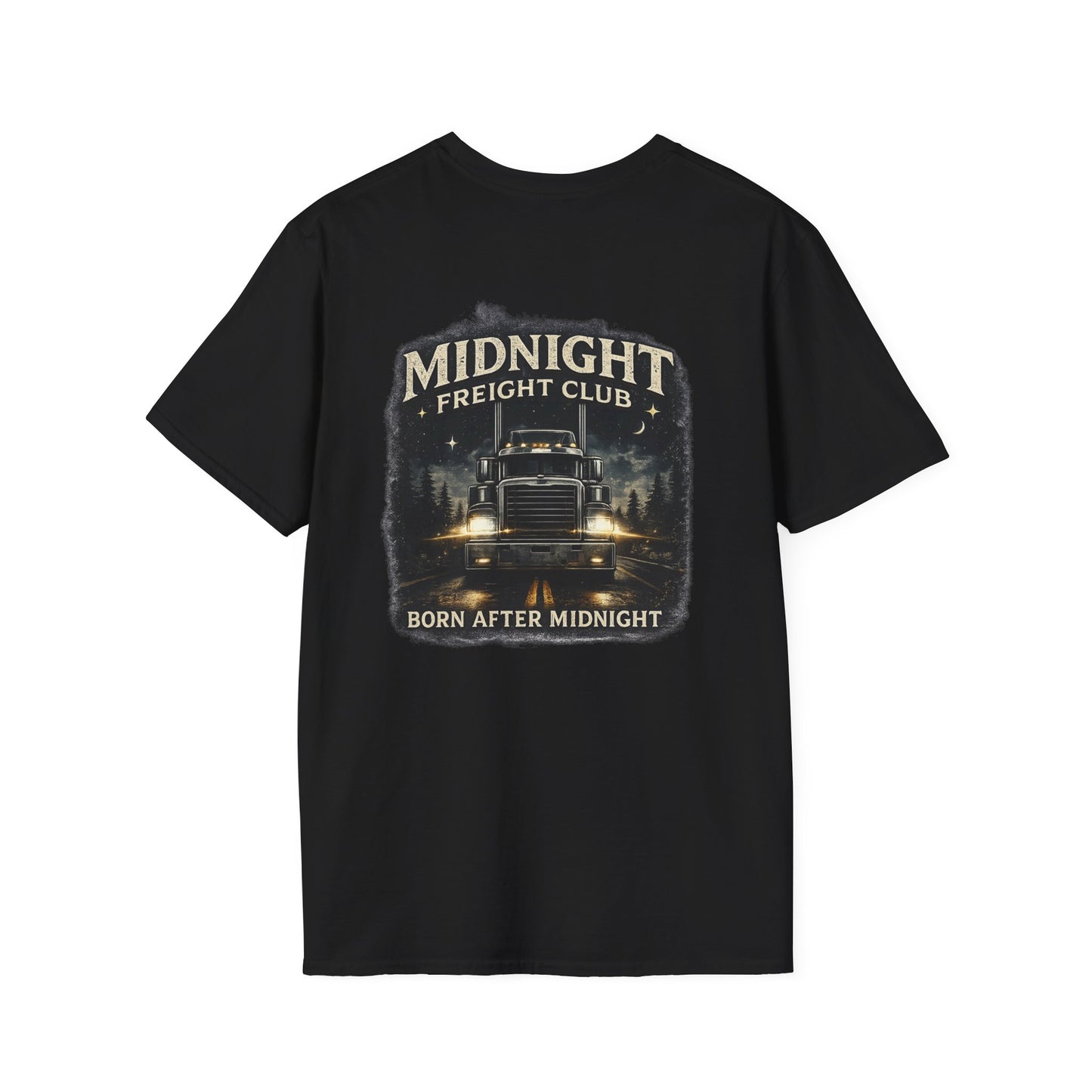 Midnight Freight Club T-Shirt — Born After Midnight Trucker Compass Tee