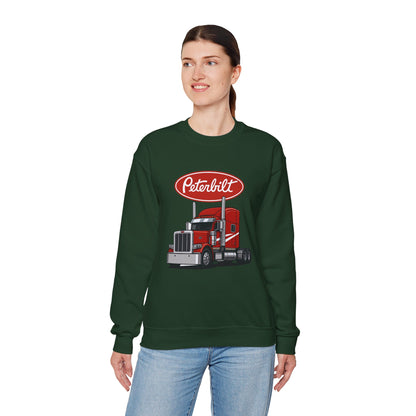Peterbilt Red Semi Truck Crewneck Sweatshirt