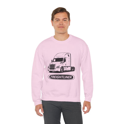 Freightliner Semi Truck Crewneck Sweatshirt — Logo Truck Driver Gift