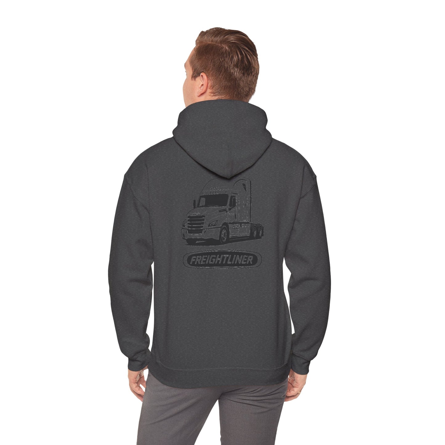 Freightliner Truck Hoodie – Classic Logo & Semi Truck Design