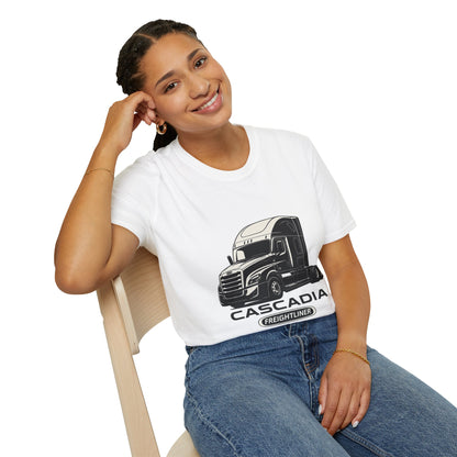 Cascadia Freightliner Truck T-Shirt — Semi Truck Driver Tee