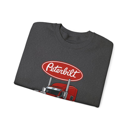 Peterbilt Red Semi Truck Crewneck Sweatshirt
