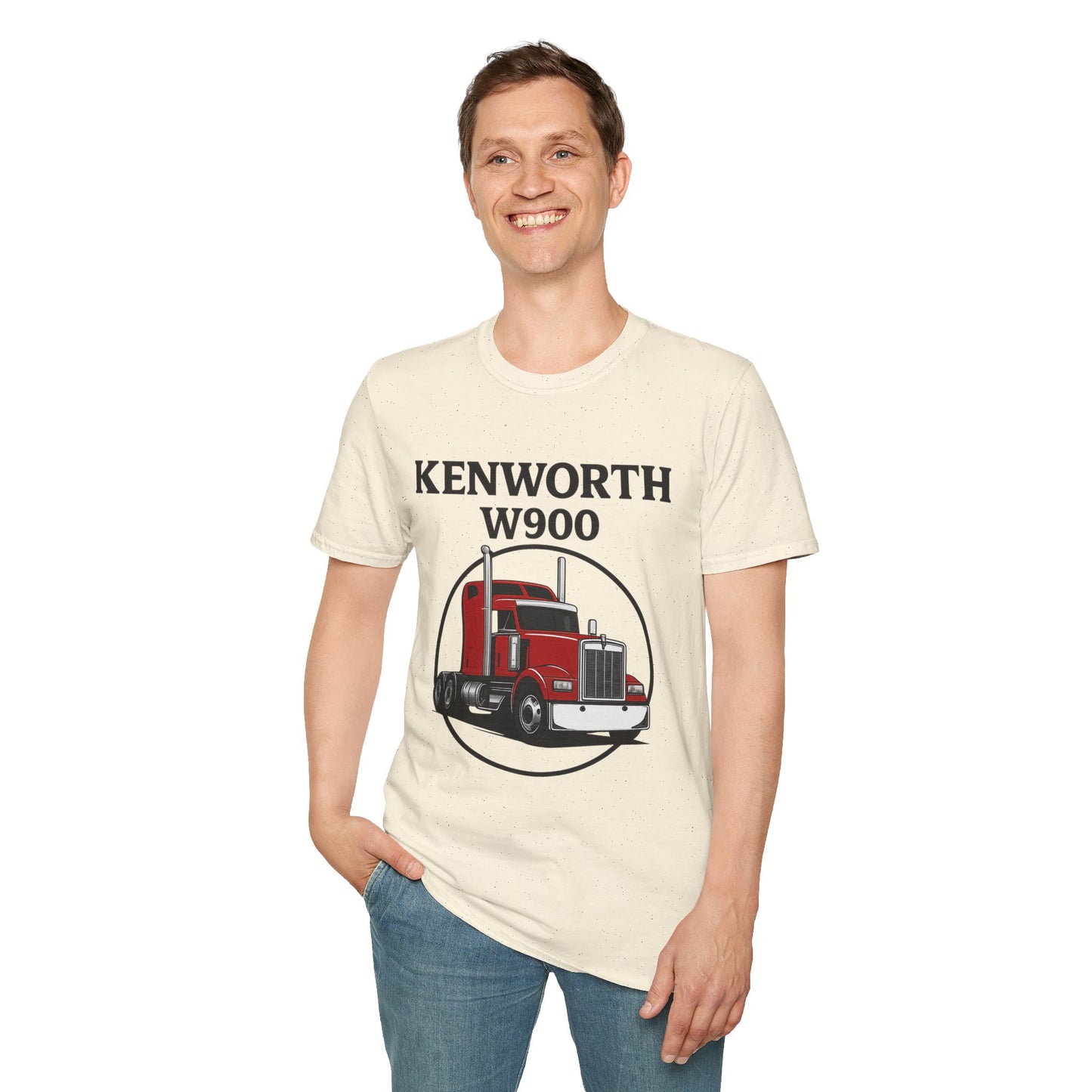 Kenworth W900 Truck T-Shirt — Red Semi Tractor Graphic Tee for Truckers & Enthusiasts