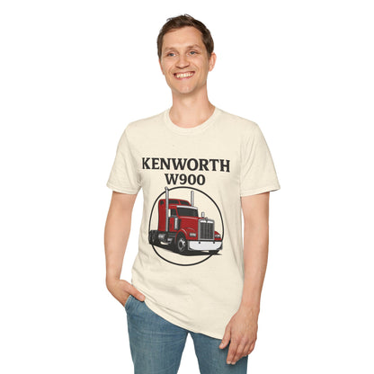 Kenworth W900 Truck T-Shirt — Red Semi Tractor Graphic Tee for Truckers & Enthusiasts