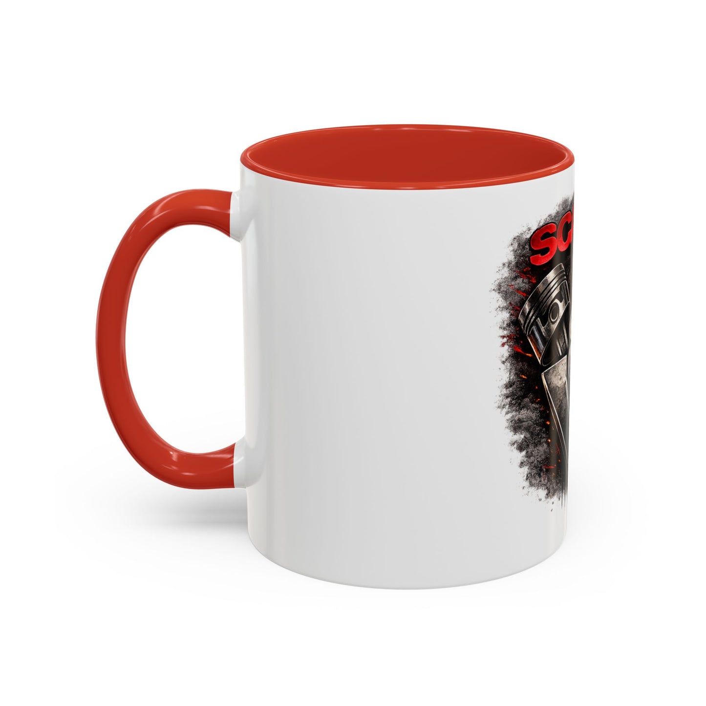 Scania V8 Engine Logo Accent Coffee Mug – Truck Driver Gift