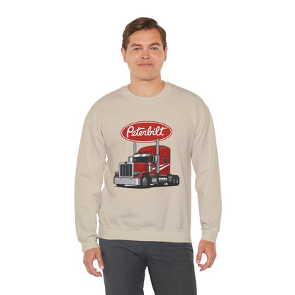 Peterbilt Red Semi Truck Crewneck Sweatshirt