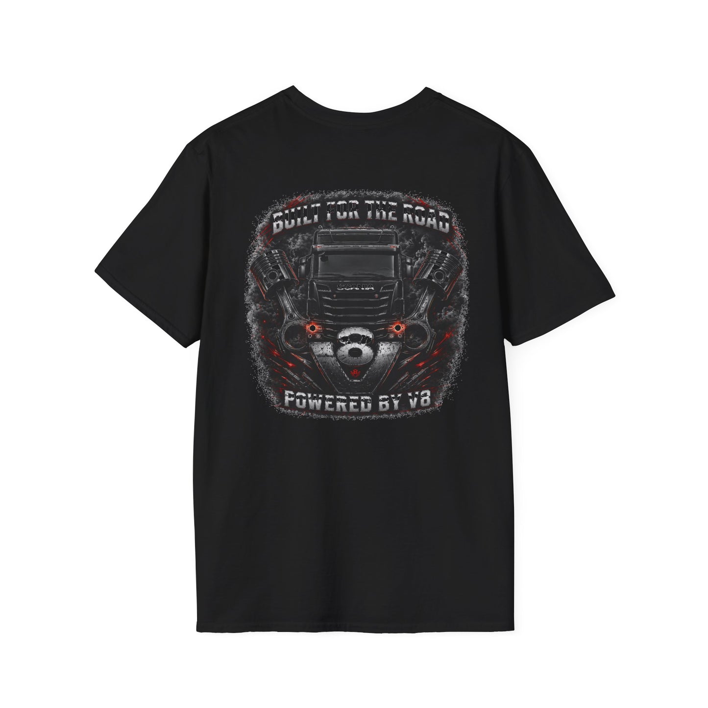 Scania V8 Truck Tee — "Built for the Road" Graphic T-Shirt