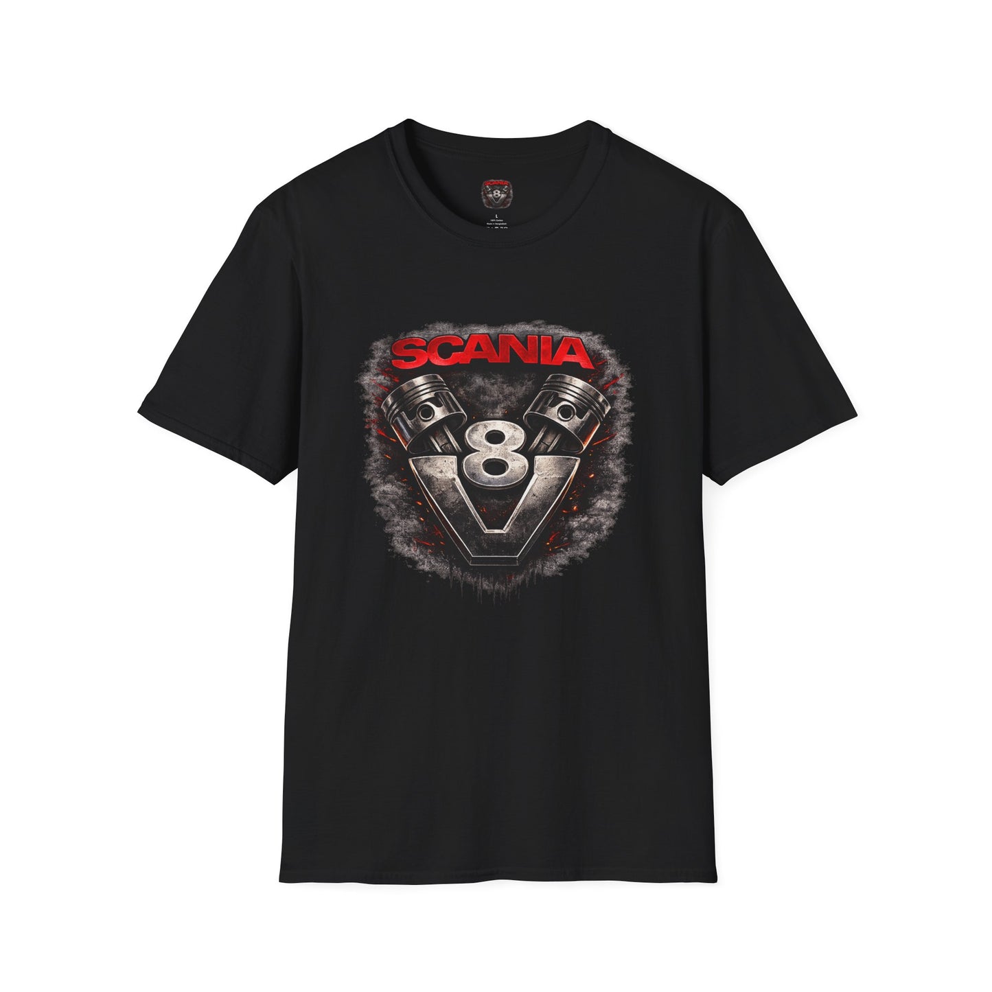 Scania V8 Truck Tee — "Built for the Road" Graphic T-Shirt