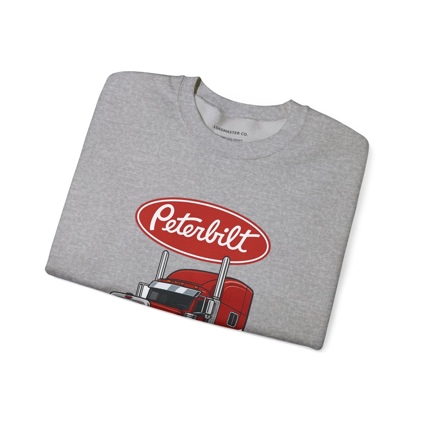 Peterbilt Red Semi Truck Crewneck Sweatshirt