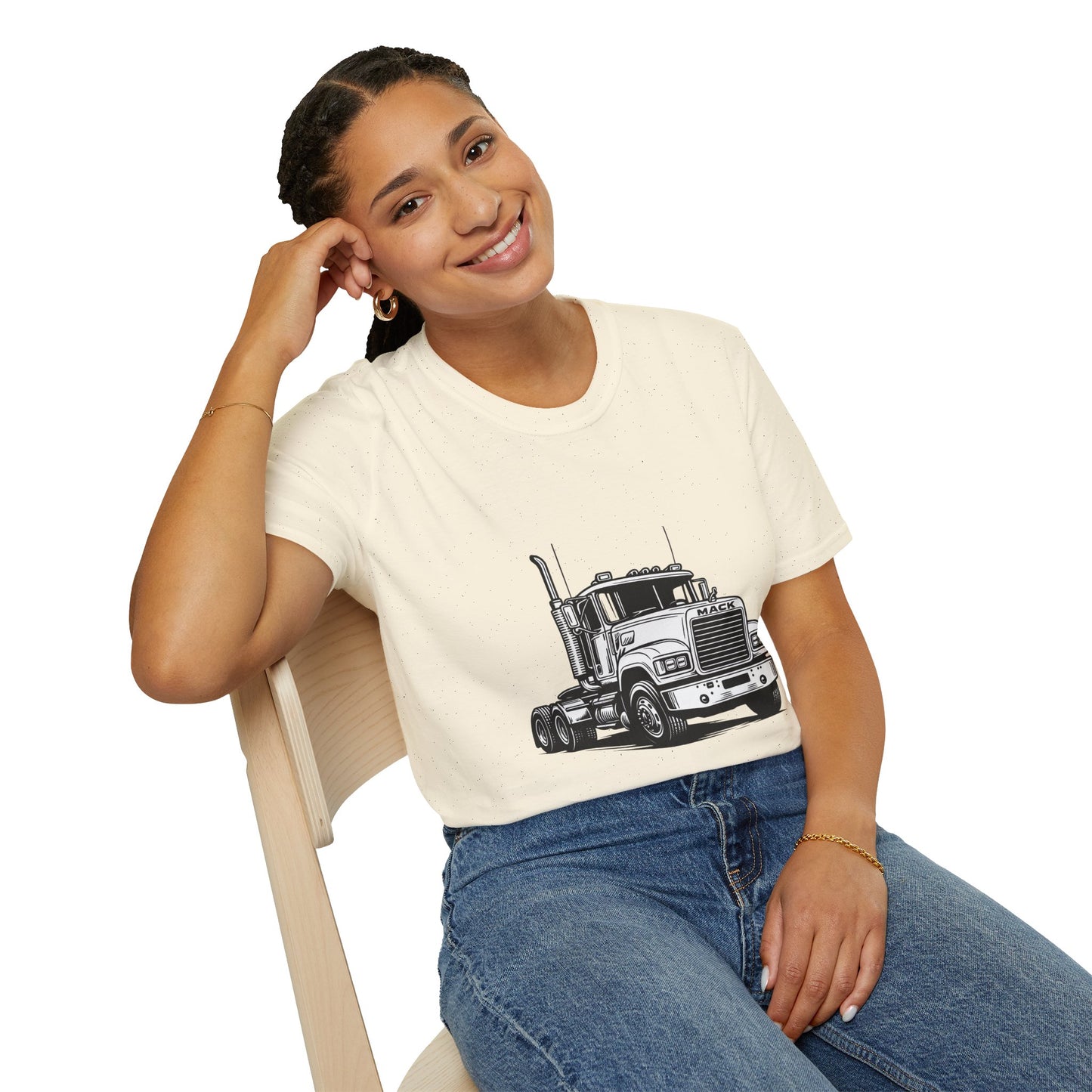 Semi Truck Graphic T-Shirt – Vintage Big Rig Tee for Truckers & Enthusiasts