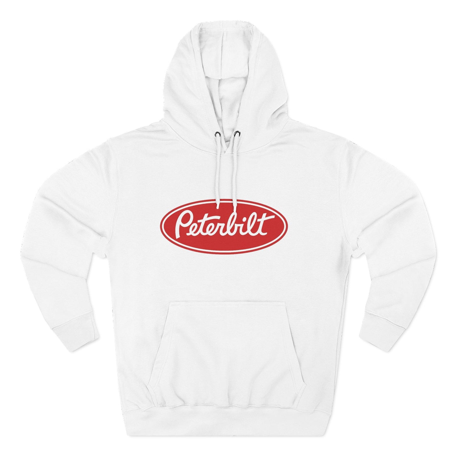 Peterbilt Red Truck Hoodie - Logo Fleece Pullover for Truckers & Fans