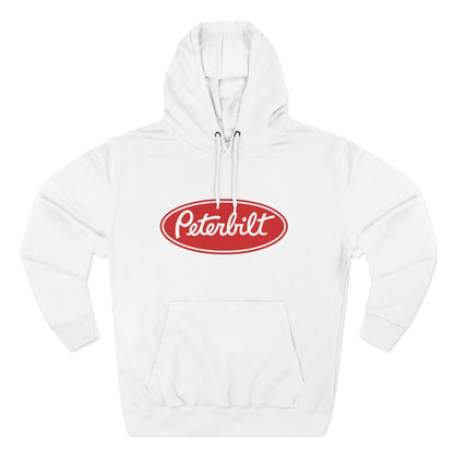 Peterbilt Red Truck Hoodie - Logo Fleece Pullover for Truckers & Fans