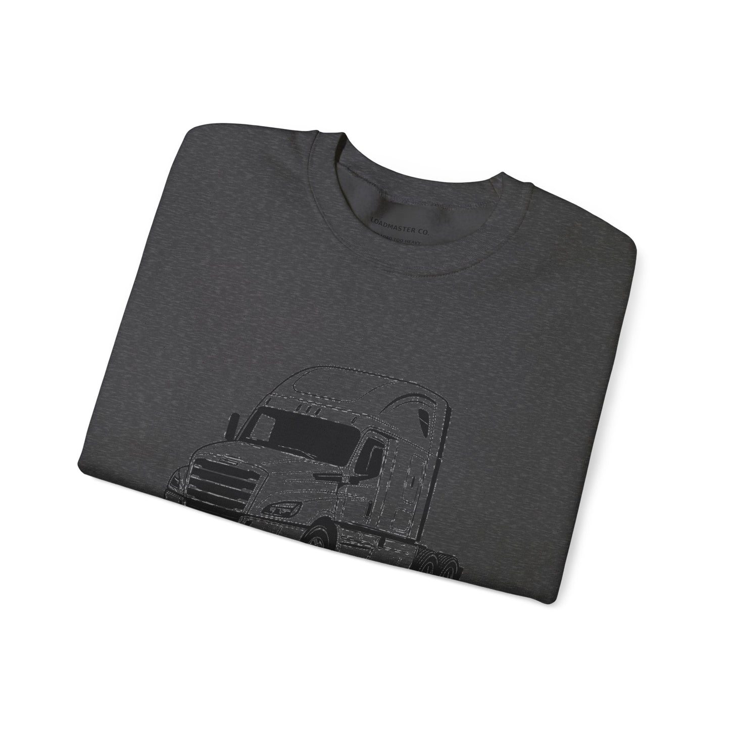 Freightliner Semi Truck Crewneck Sweatshirt — Logo Truck Driver Gift