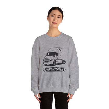 Freightliner Semi Truck Crewneck Sweatshirt — Logo Truck Driver Gift