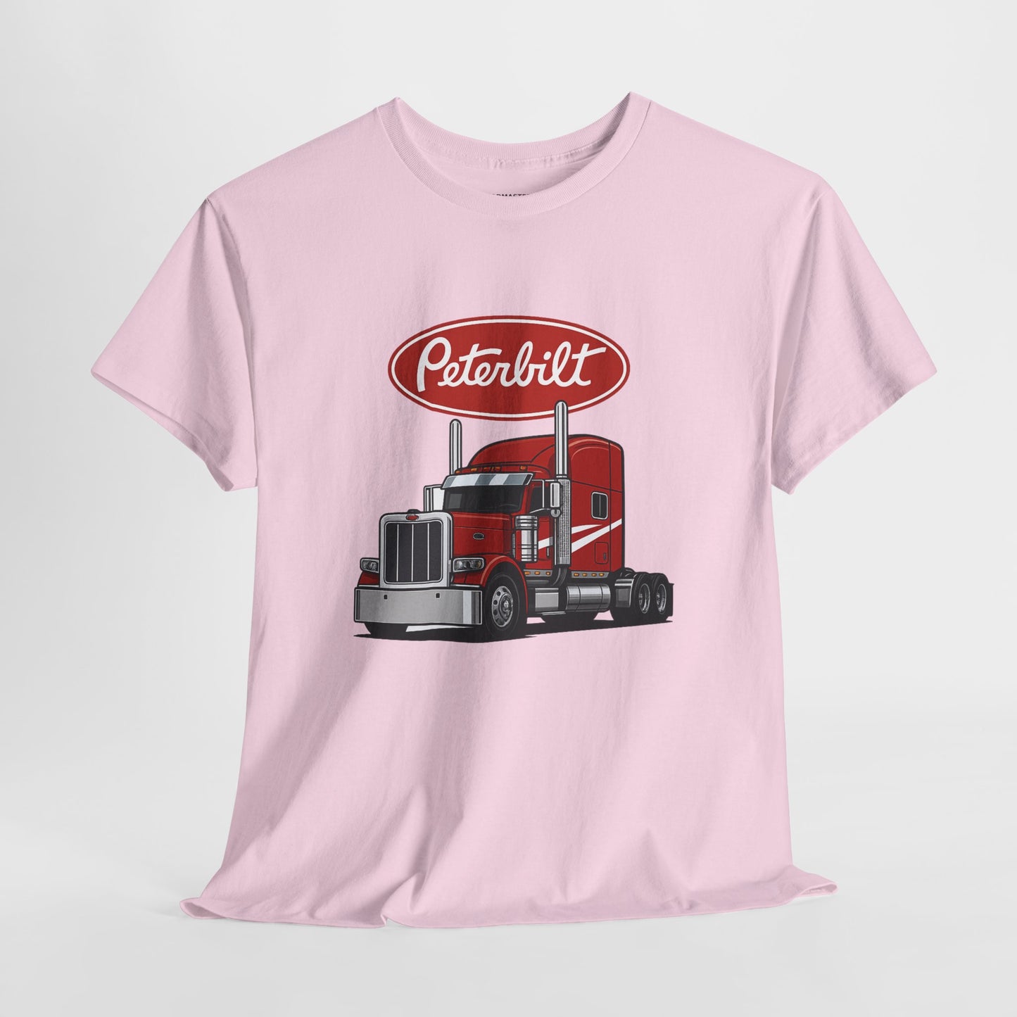 Peterbilt Red Semi Truck Graphic T-Shirt — Trucker Tee for Drivers & Fans