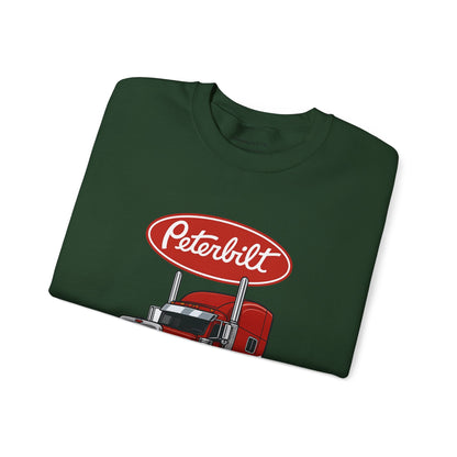 Peterbilt Red Semi Truck Crewneck Sweatshirt