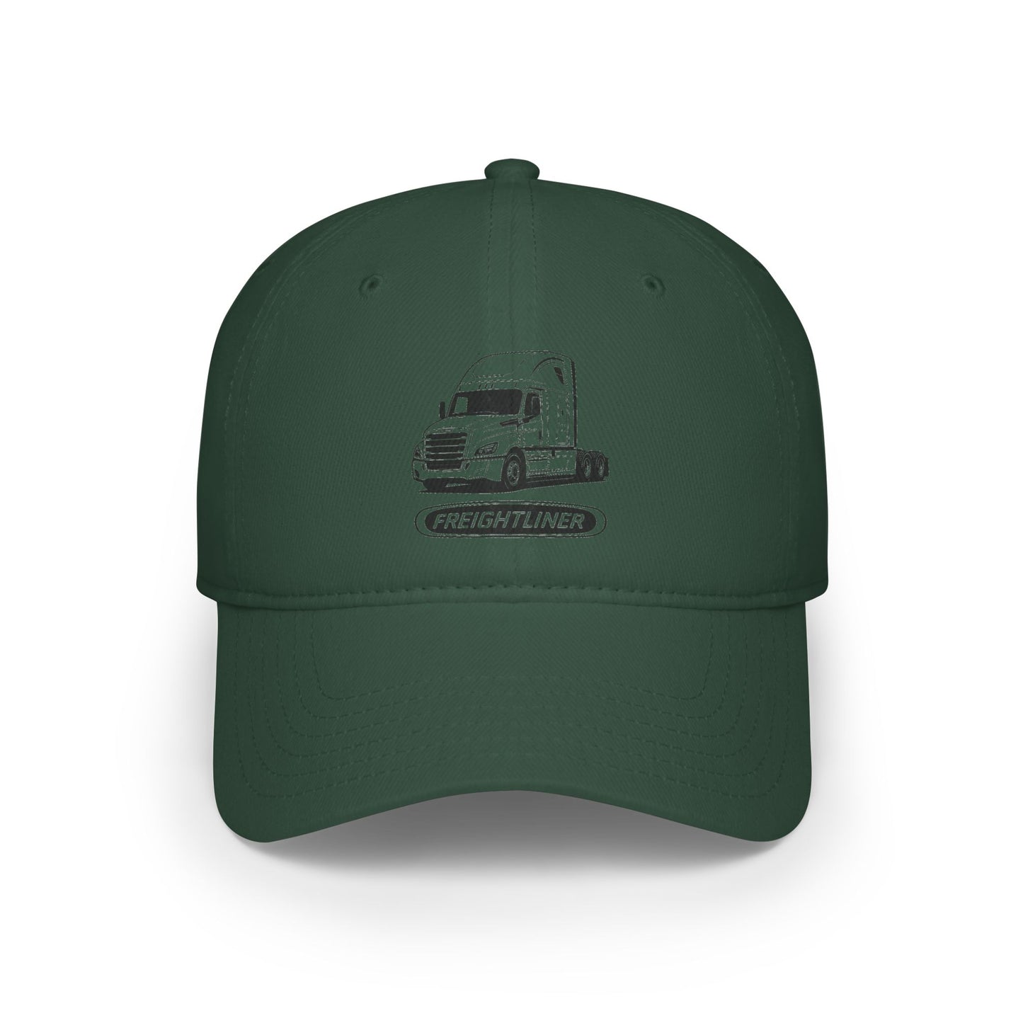 Freightliner Truck Cap — Low Profile Baseball Hat with Semi-Truck Graphic