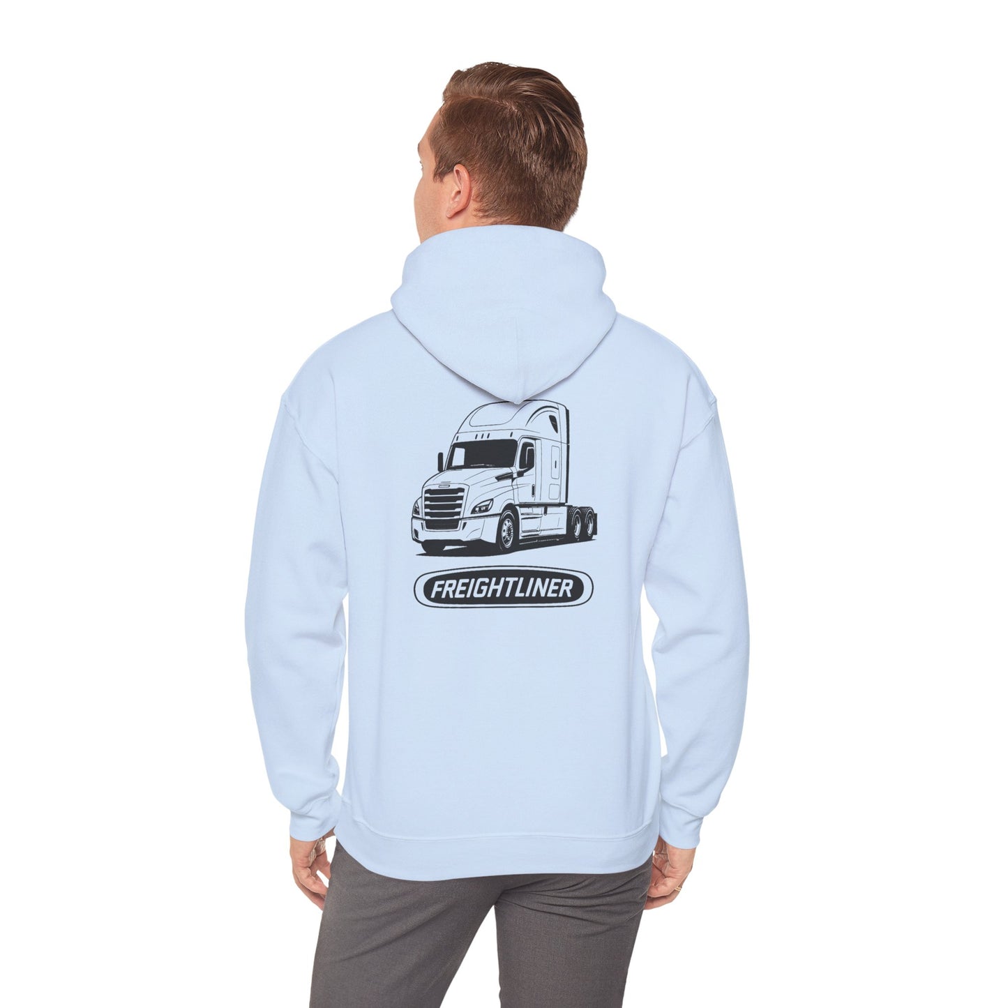 Freightliner Truck Hoodie – Classic Logo & Semi Truck Design