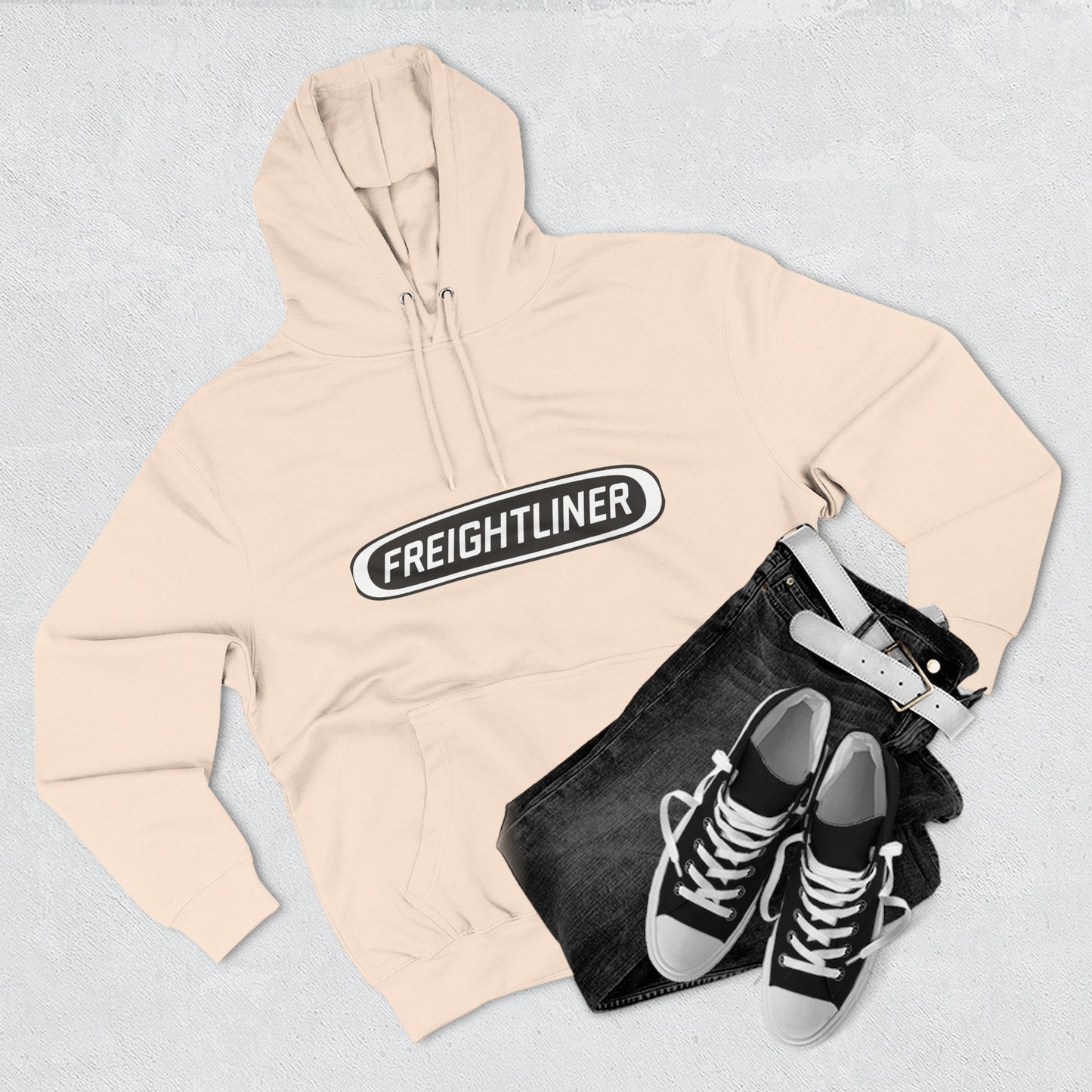 Freightliner Truck Hoodie — Classic Semi-Truck Logo Pullover