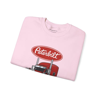 Peterbilt Red Semi Truck Crewneck Sweatshirt