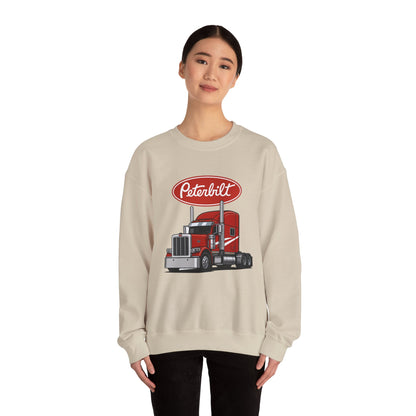 Peterbilt Red Semi Truck Crewneck Sweatshirt