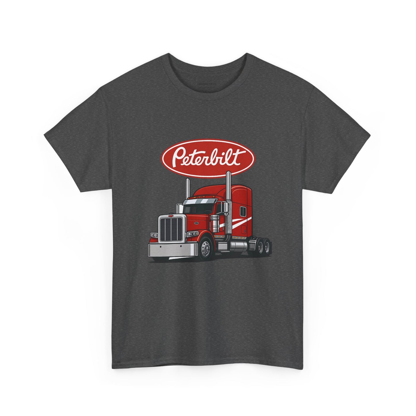 Peterbilt Red Semi Truck Graphic T-Shirt — Trucker Tee for Drivers & Fans