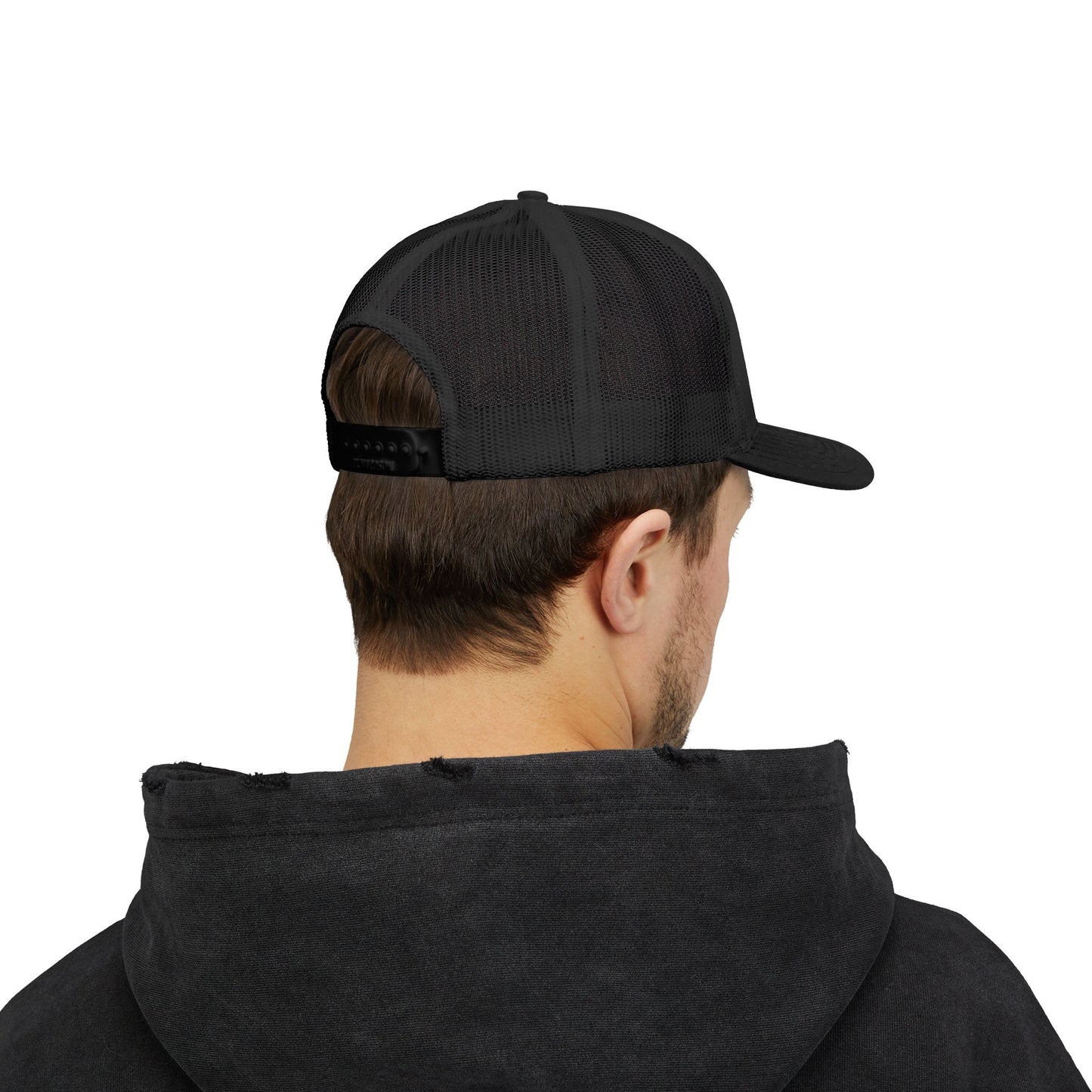 Midnight Freight Co. Trucker Cap — Vintage Patch Mesh Snapback Hat