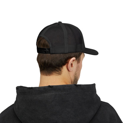 Midnight Freight Co. Trucker Cap — Vintage Patch Mesh Snapback Hat