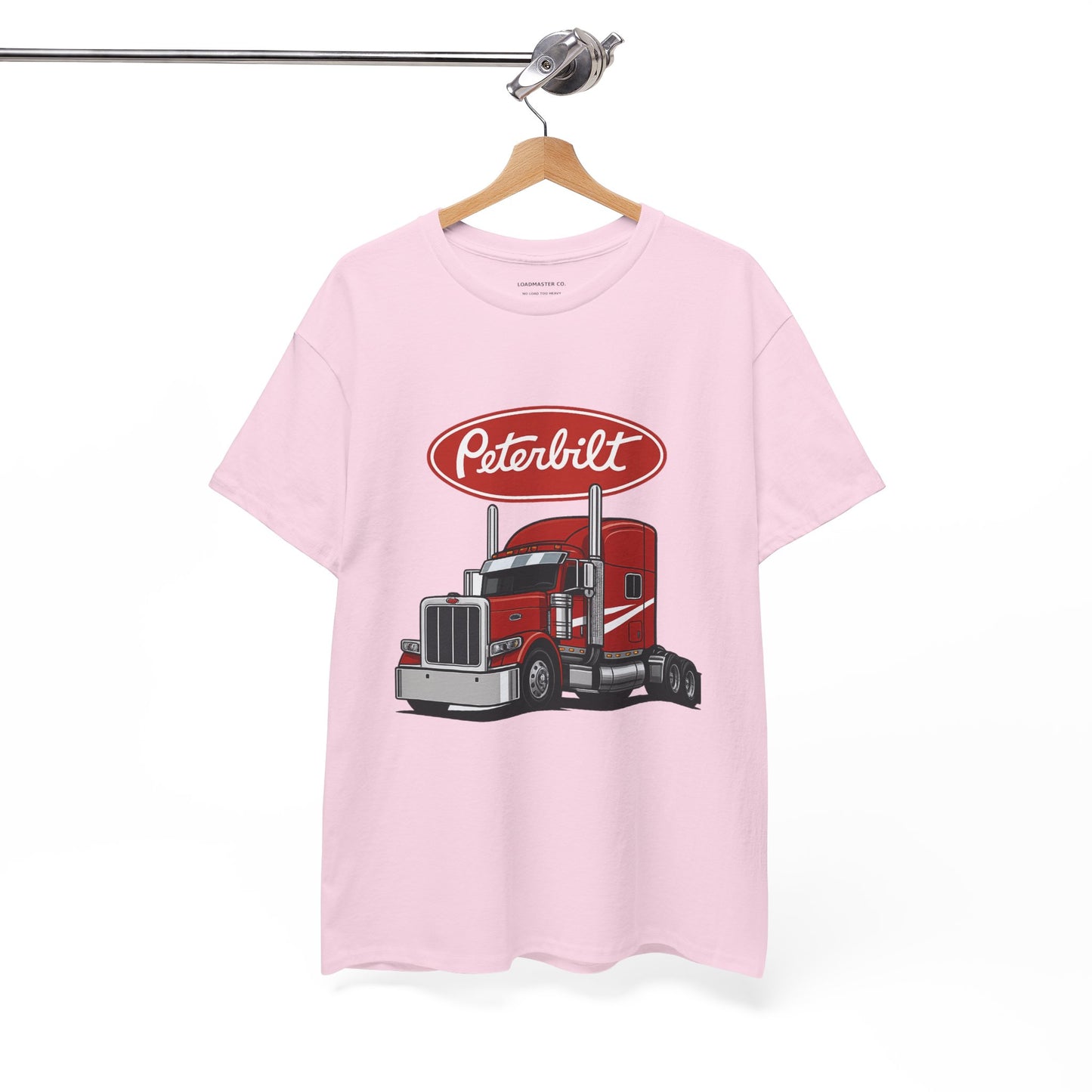 Peterbilt Red Semi Truck Graphic T-Shirt — Trucker Tee for Drivers & Fans