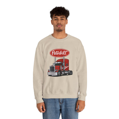 Peterbilt Red Semi Truck Crewneck Sweatshirt