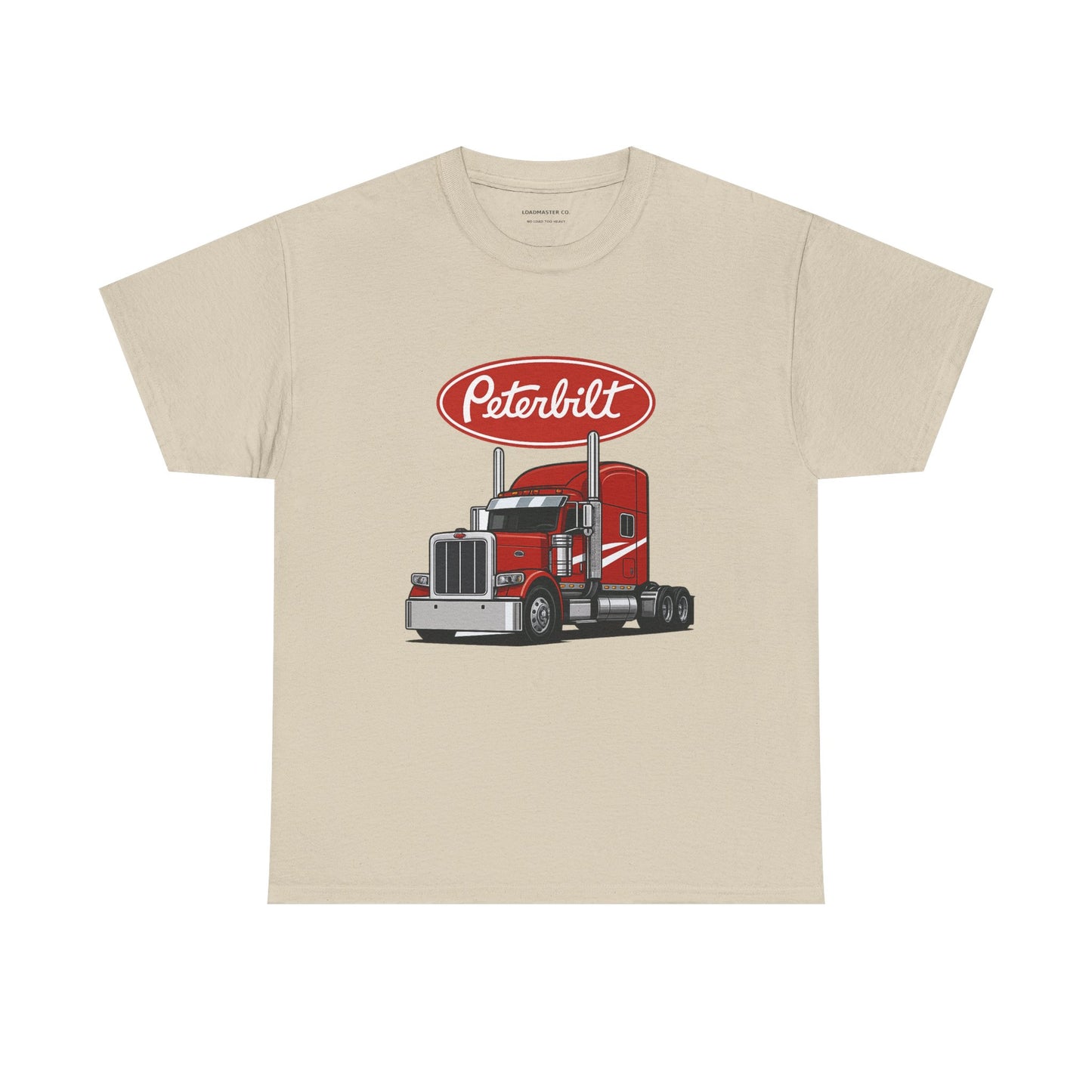Peterbilt Red Semi Truck Graphic T-Shirt — Trucker Tee for Drivers & Fans