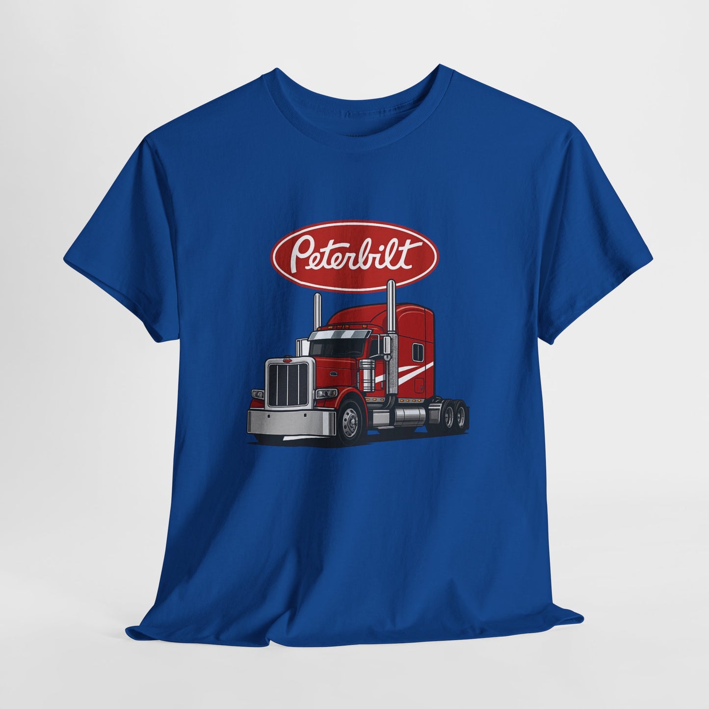Peterbilt Red Semi Truck Graphic T-Shirt — Trucker Tee for Drivers & Fans