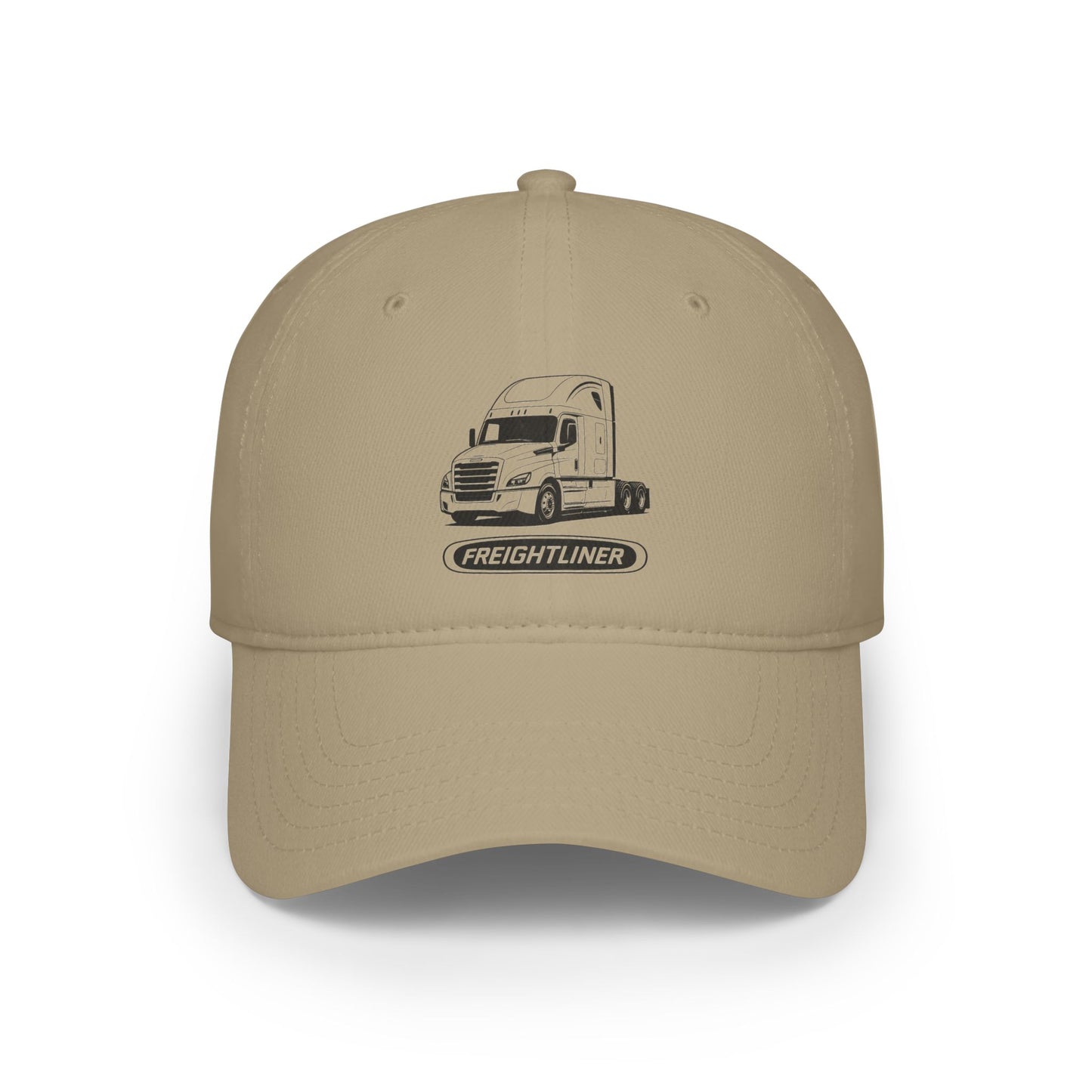 Freightliner Truck Cap — Low Profile Baseball Hat with Semi-Truck Graphic