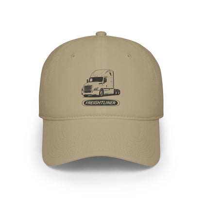 Freightliner Truck Cap — Low Profile Baseball Hat with Semi-Truck Graphic