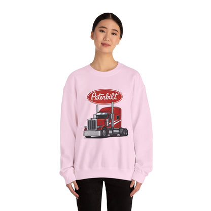 Peterbilt Red Semi Truck Crewneck Sweatshirt