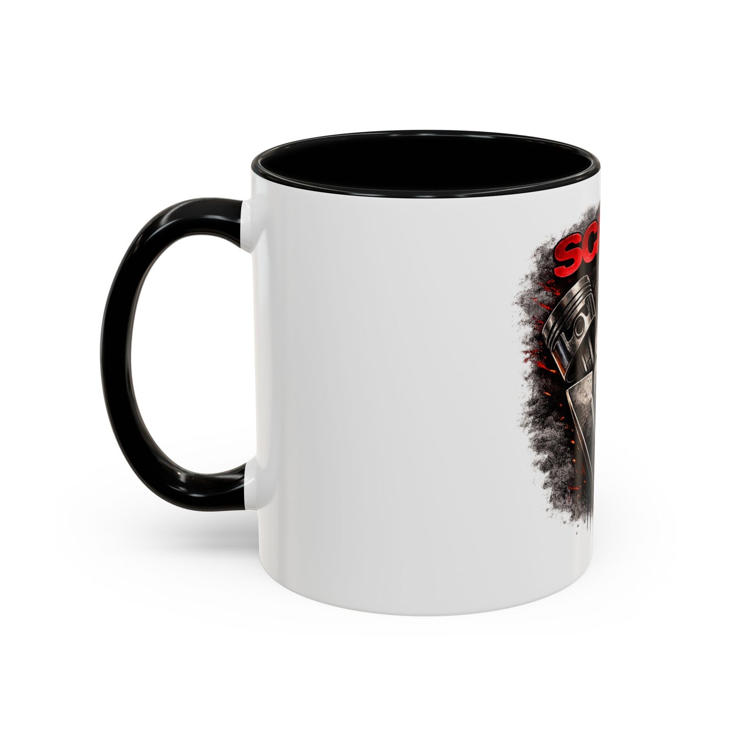 Scania V8 Engine Logo Accent Coffee Mug – Truck Driver Gift