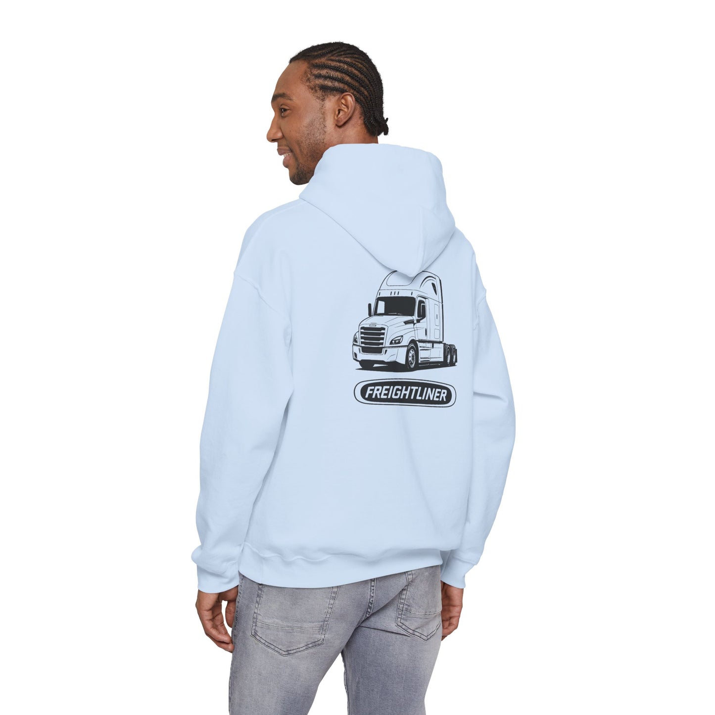 Freightliner Truck Hoodie – Classic Logo & Semi Truck Design